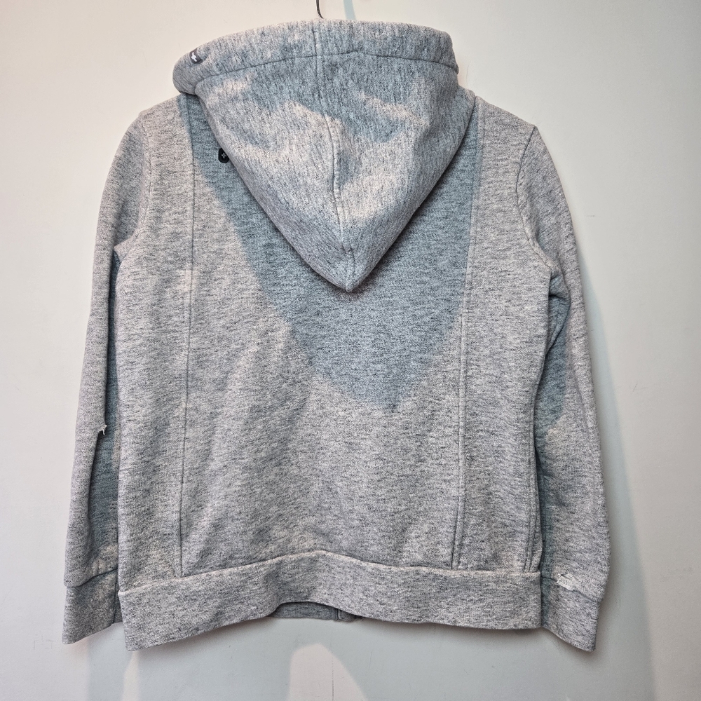 Figs Essential Gray Hoodie Jacket Women's Small Medical Scrubs Workwear - Picture 2 of 11